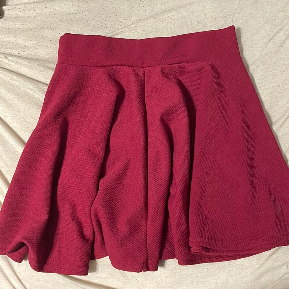 Maroon Skater Skirt